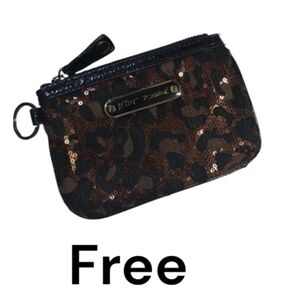 Free With Purchase Betsey Johnson change purse card key chain holder Wallet